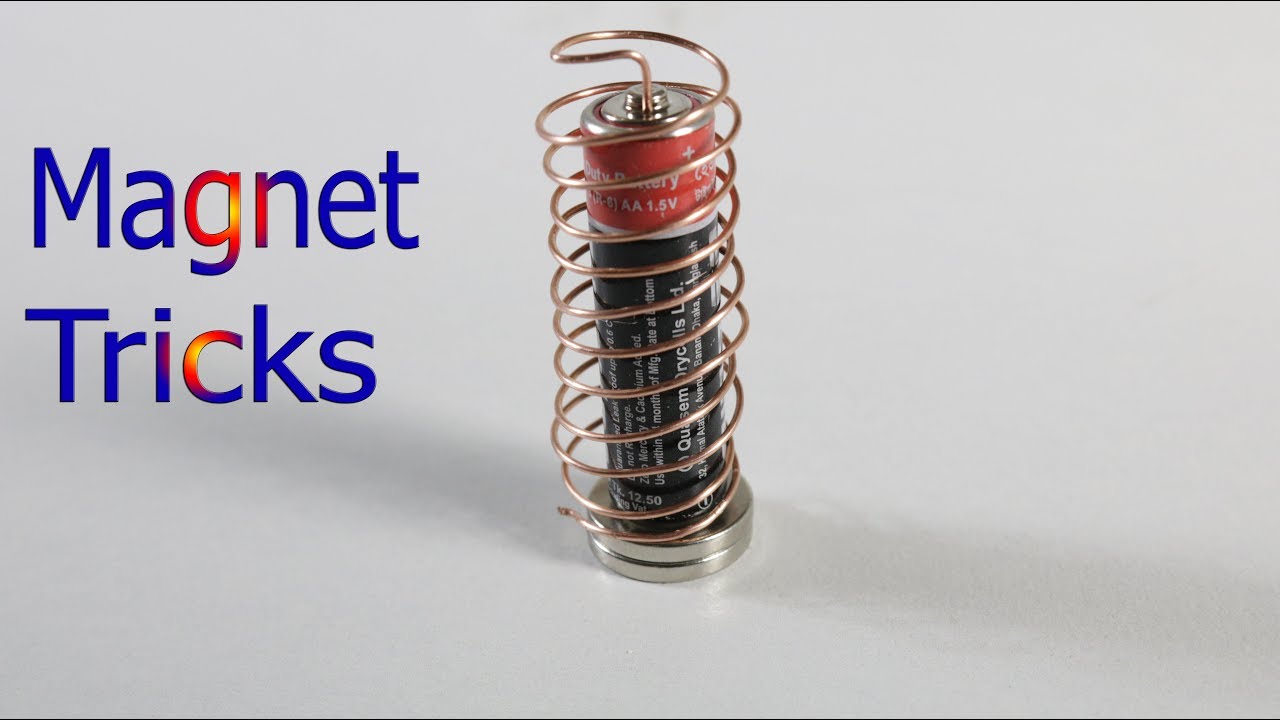 Amazing Tricks How To Make a Simple Homopolar Motor YouTube