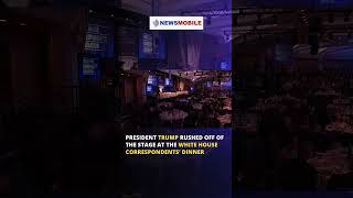 President Trump rushed off the stage by Secret Service at the White House Correspondents’ Dinner
