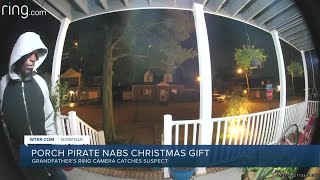 Suspected Norfolk porch pirate steals Christmas gifts, victim says