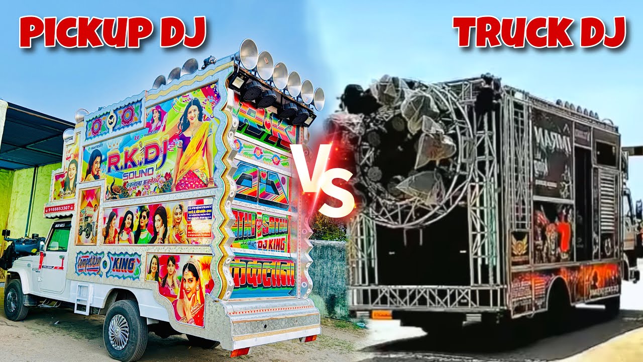 RK Dj Pickup vs Imran dj Truck competition Vlog !! Jmd dj bhi koi dj h 😆 baki mazza bahut aaya