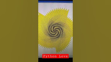 Create amazing art using Python | Python for beginners | Coding for beginners #shorts #pythonshorts