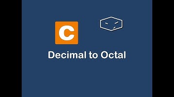 decimal to octal in c