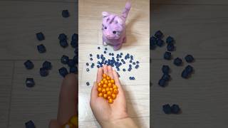 Reverse Video with ZAZU Cat 🐱🐈Balls 🟠🔵 #cat #reverse #satisfying #toys #marblerun #balls