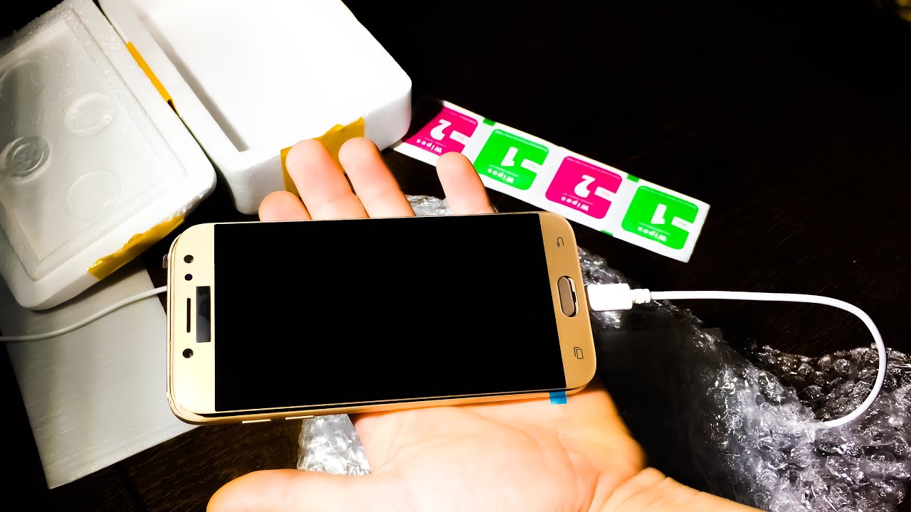 Замена экрана на Samsung J5 2017 - скупой платит дважды - YouTube