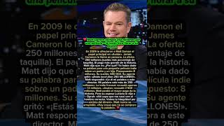 Matt Damon Rechaz 250 Millones Por Una Pelcula  La Razn Hizo Llorar A Su Esposa 