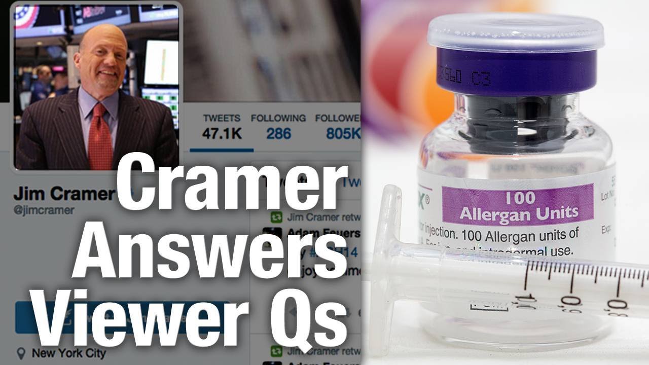 Jim Cramer Says Allergan May Not Settle With First Bid From Pfizer