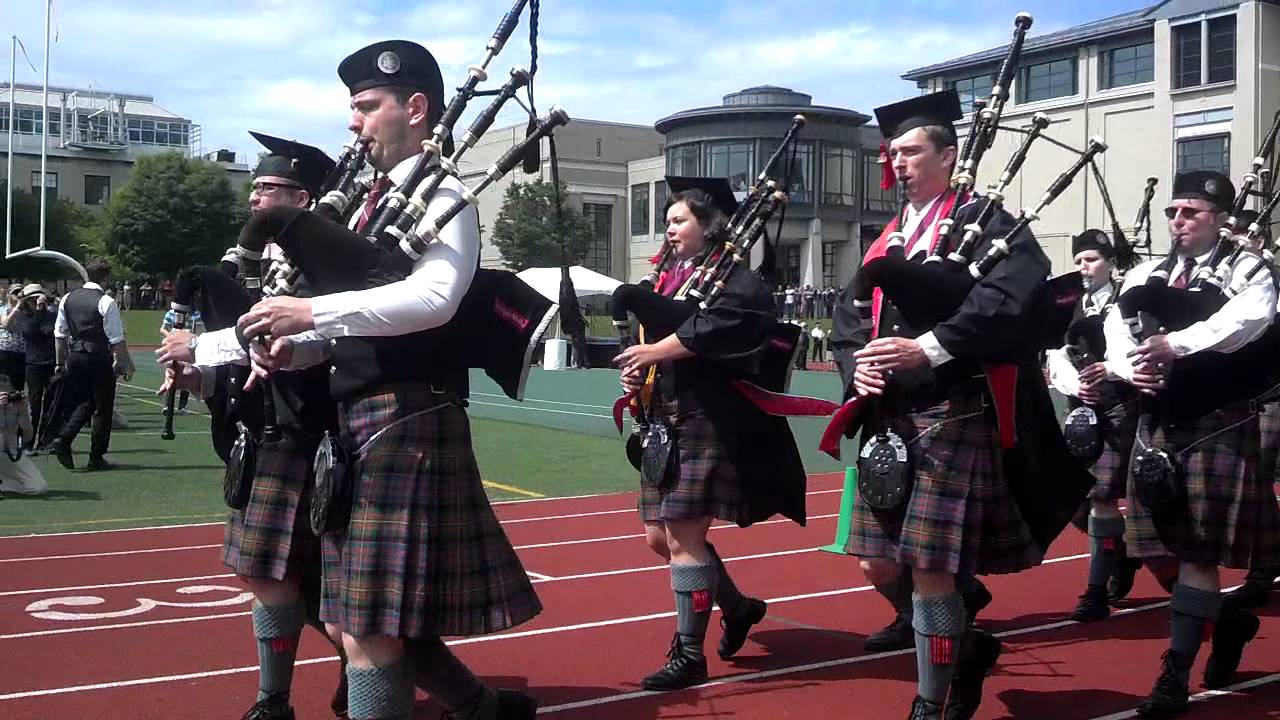 Bagpipes CMU commencement YouTube