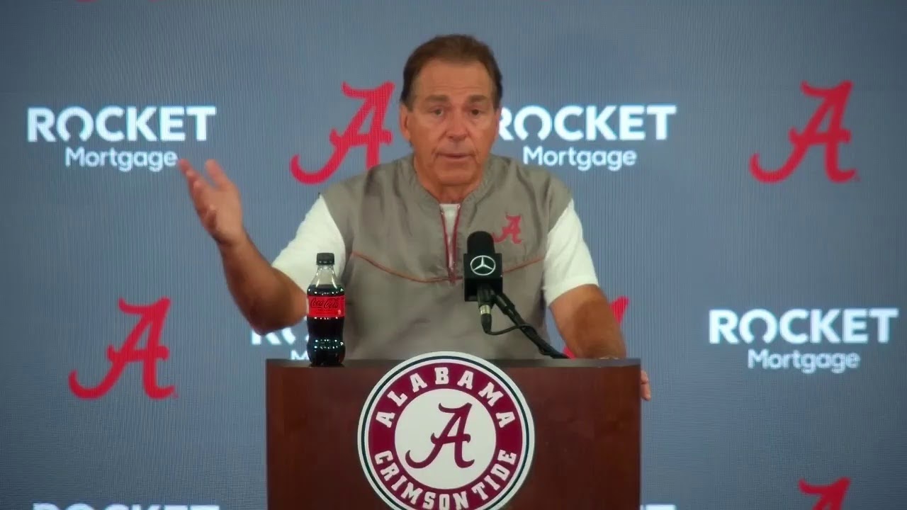 Coach Saban's Fall Camp Press Conference - YouTube