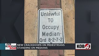 Albuquerque police to crack down on pedestrians standing on medians