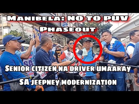 SENIOR CITIZEN NA DRIVER NAKI-RALLY KONTRA SA PUVMP | MANIBELA NO TO ...