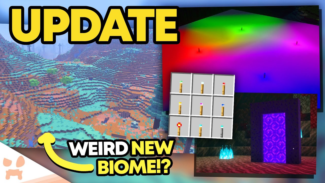 MINECRAFT JUST RELEASED A HUGE NEW COLOR LIGHTING UPDATE + WEIRD BIOME ...