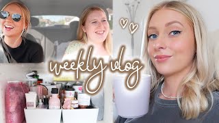 finding the balance & skincare declutter  weekly vlog!