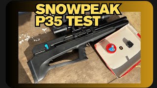 Snowpeak P35 Test Shooting 25 m