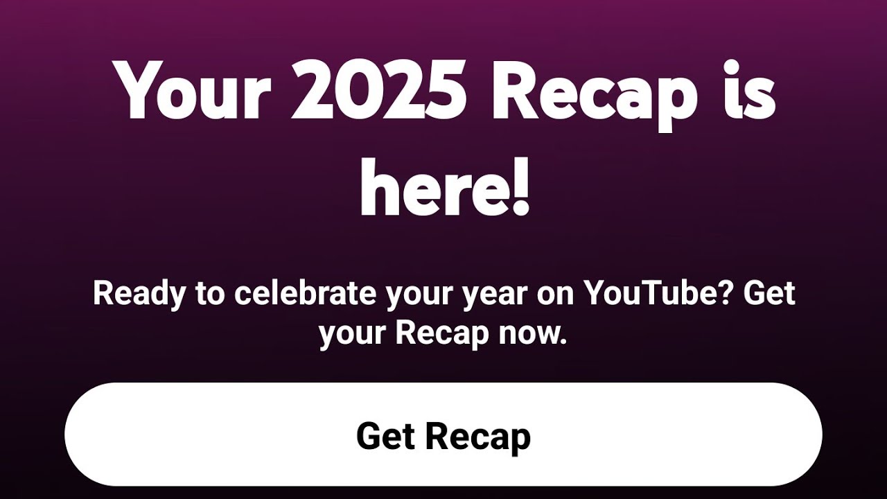 youtube recap 2025 | how to see | check youtube recap 2025 | recap YouTube 2025