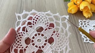 Wonderful Pineapple Crochet Square Motif Blouse Pattern, Runner (Step by Step Tutorial)