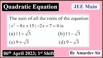 The sum of all the roots of the equation |x^2-8x+15|-2x+7=0 is ________