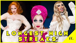 RuPauls Drag Races Longest High-Placing Streaks