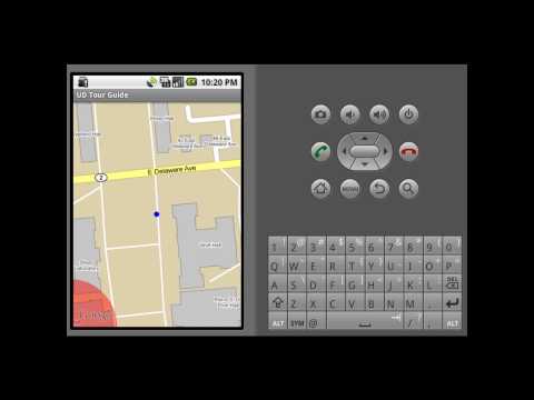Alpha version of my Android App running on the emulator.