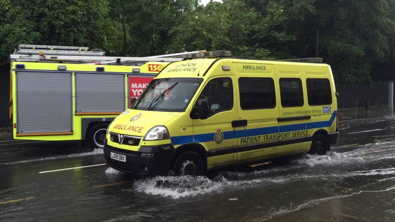 Raynes Park High Street Flash Flood in London Thursday 23rd June 2016
