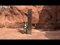 米砂漠、謎の金属柱 宇宙から? アート? 臆測広がる