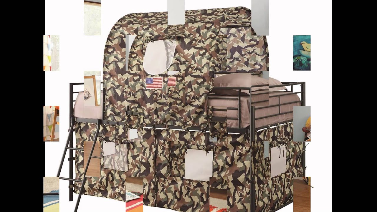 Camouflage Tent Loft Bed YouTube