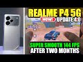 REALME P4 144 FPS TEST AFTER TWO MONTHS 🔥😍 | REALME P4 BGMI PUBG GAMING TEST AFTER 2 MONTHS