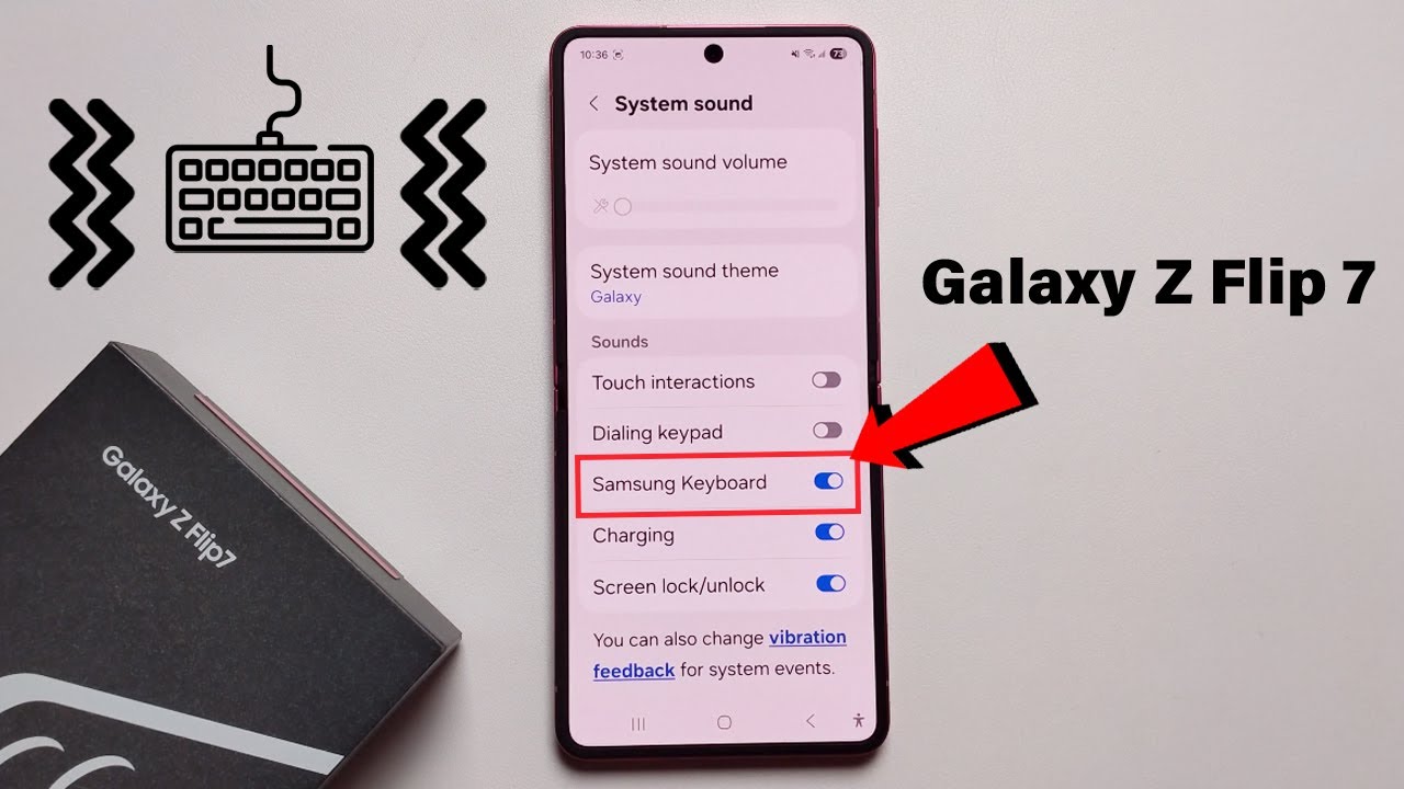 Samsung Galaxy Z Flip 7 & 7 FE : How to Turn ON/OFF Keyboard