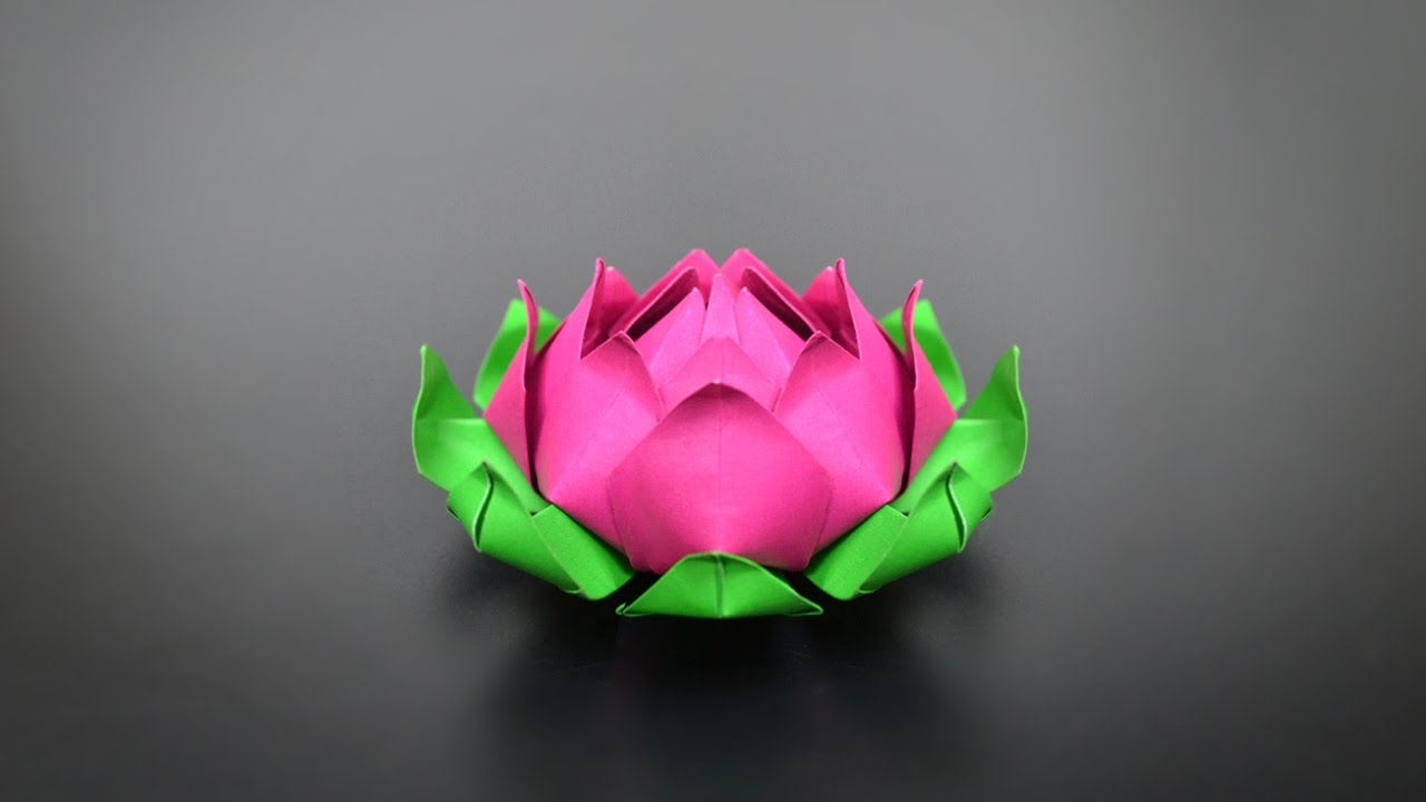 Origami Lotus Flower — the Easiest Way for Kids