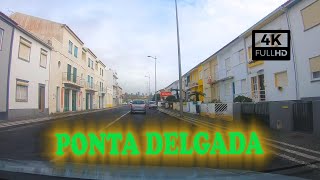 Ponta Delgada Drive Sao Miguel Azores 4K