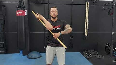 Mobilidade de Ombro - Rotação com Bastão