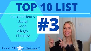Top 10 Useful Phrases for People with Food Allergies by Caroline Fleur - Phrase #3