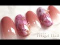 手描き秋フラワーネイルアート2019(Autumn flower nailart)
