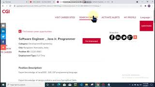 CGI is Hiring Junior JAVA Programmer| #frehserhiring | Private Jobs | Work From Home Jobs| OffCampus