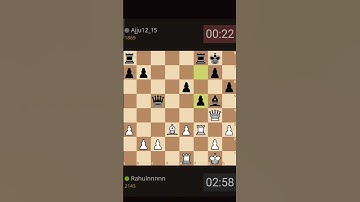 chess game play Ajju12_15 game Checkmet || #Shorts