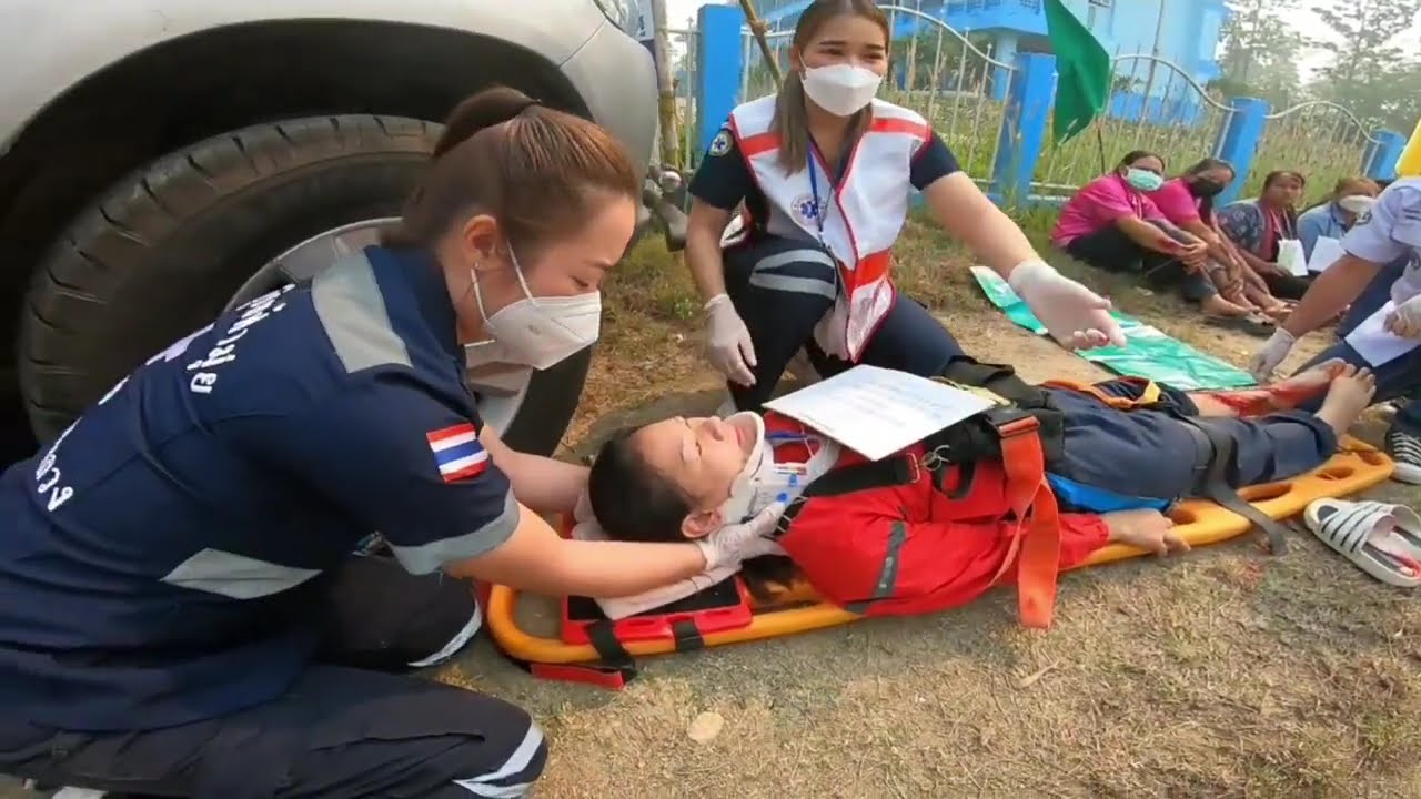 ซ้อมแผน อุบัติเหตุหมู่ ปี 2566 โรงพยาบาลเวียงแหง