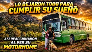 LO DEJARON TODO PARA CUMPLIR SU SUEÑO, LE CONSTRUIMOS SU MOTORHOME Y ESTÁ FUE SU REACCIÓN