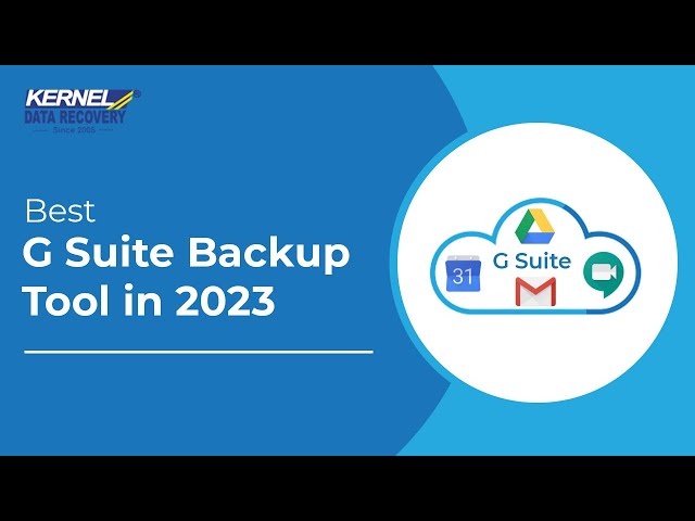 G Suite Backup Tool | Secure Google Apps Emails - YouTube