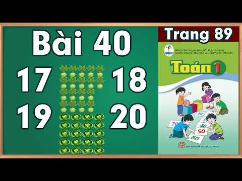 Video Học toán lớp 1|Toán lớp 1 sách cánh diều bài 40 |học... - YouTube