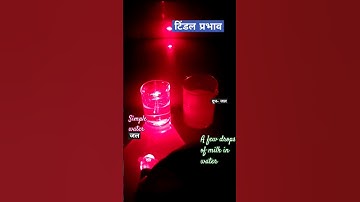 Tyndall effect experiment टिंडल प्रभाव  /Scattering of light  50 k