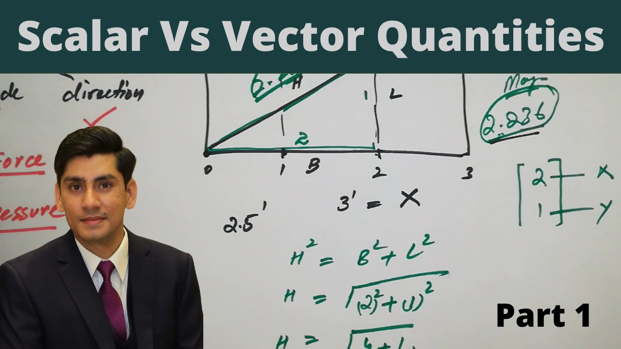 1 - Difference Between Scalar and Vector Quantities (Urdu/Hindi) - YouTube