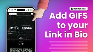 How to add GIFS to your Link in Bio! (Beacons Link in Bio Tutorial)