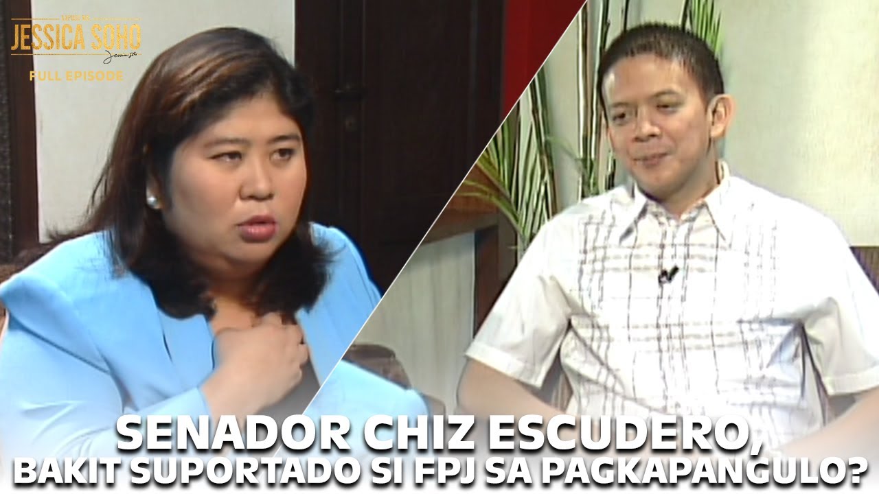 SENADOR CHIZ ESCUDERO, BAKIT SI FPJ ANG GUSTONG MAGING PRESIDENTE NOON? | Kapuso Mo, Jessica Soho