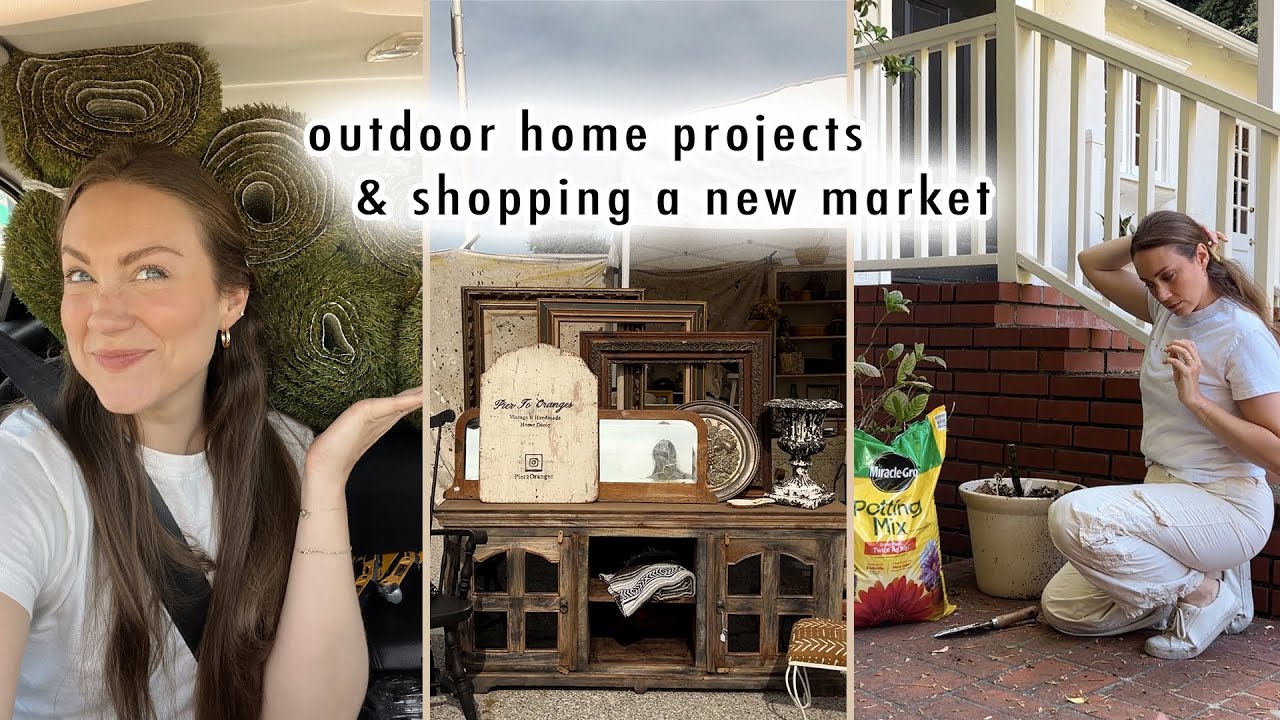 outdoor projects at home & shopping a new flea market! XO, MaCenna