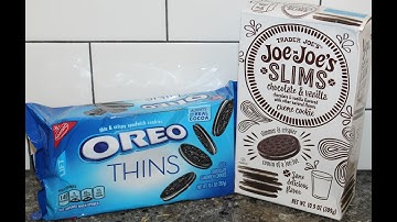 Nabisco Oreo Thins vs Trader Joe’s Joe-Joe’s Slims Blind Taste Test