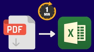 How to convert PDF to Excel in 1 min | PDF to Excel