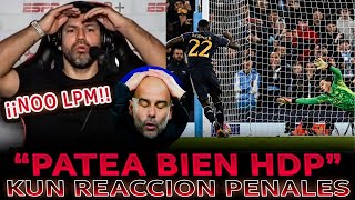 KUN AGÜERO REACCIONÓ a los PENALES de MANCHESTER CITY vs REAL MADRID en VIVO