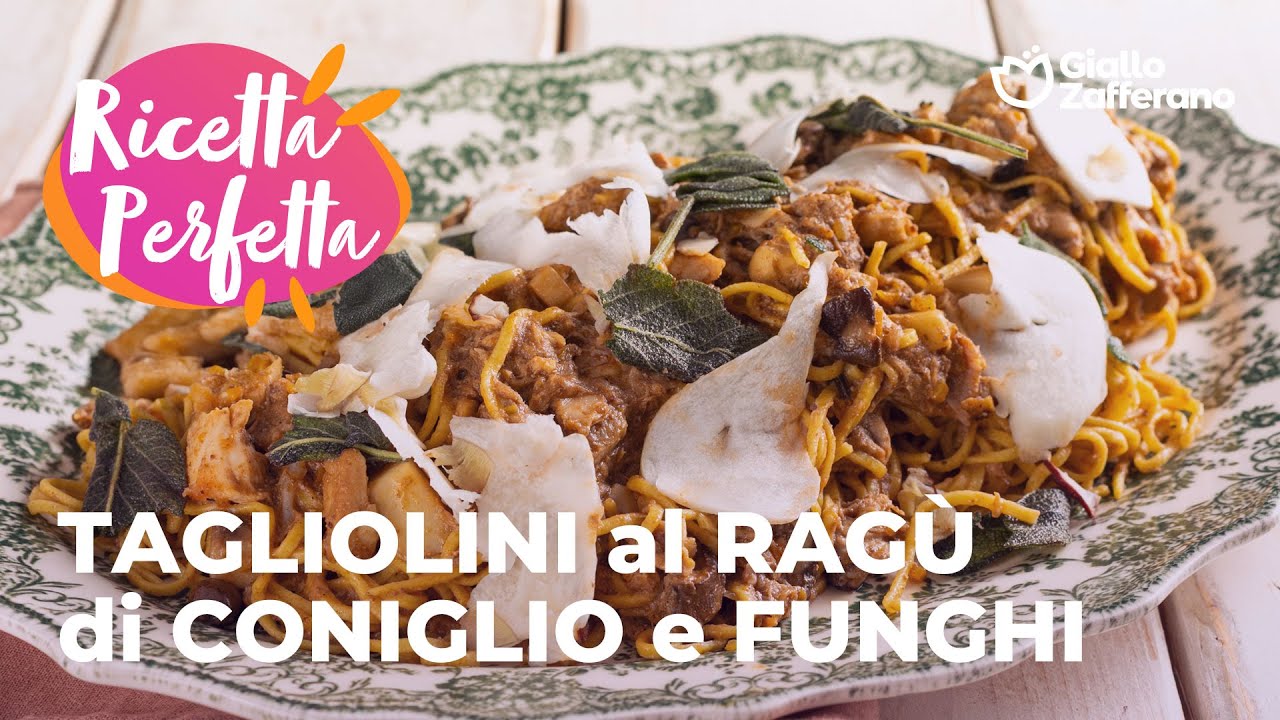 Tagliolini al Ragù di Coniglio e Funghi
