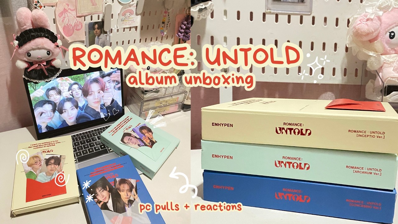 ENHYPEN ROMANCE : UNTOLD unboxing ✨ | lucky photocard pulls