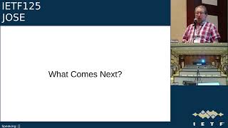 IETF 125: Javascript Object Signing and Encryption (JOSE) 2026-03-17 01:00