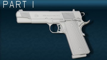1911-A1 Pistol Photoshop Texturing Tutorial Part1
